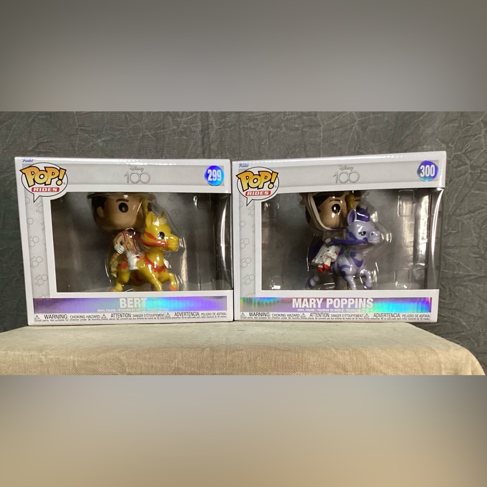 NIB! Disney Funko Pop Mary Poppins and Bert 100 Year Figures